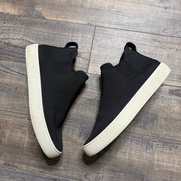 Rothy's Black Slip On Chelsea Boots Women's Size 7.5 - Picture 3 of 11